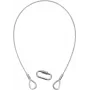 EUROLITE bezpečnostné lano A 3x600mm do 5kg, strieborné (58010310)