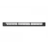Patch panel 1U LANBERG PPKS-1124-B, 24 portov, 1U, ABS, čierny, 482,6×44,5×154 mm