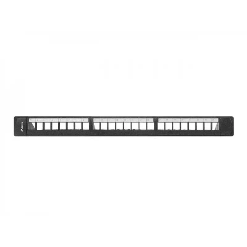 Patch panel 1U LANBERG PPKS-1124-B, 24 portov, 1U, ABS, čierny, 482,6×44,5×154 mm