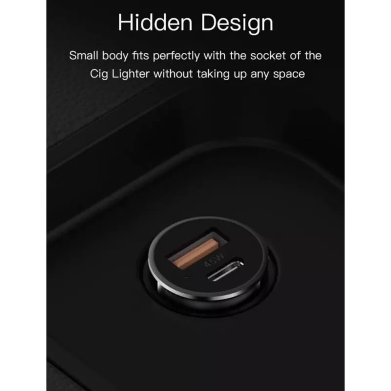 Autonabíjačka Orsen C8 45W — 45W USB-C PD rýchle nabíjanie, čierna