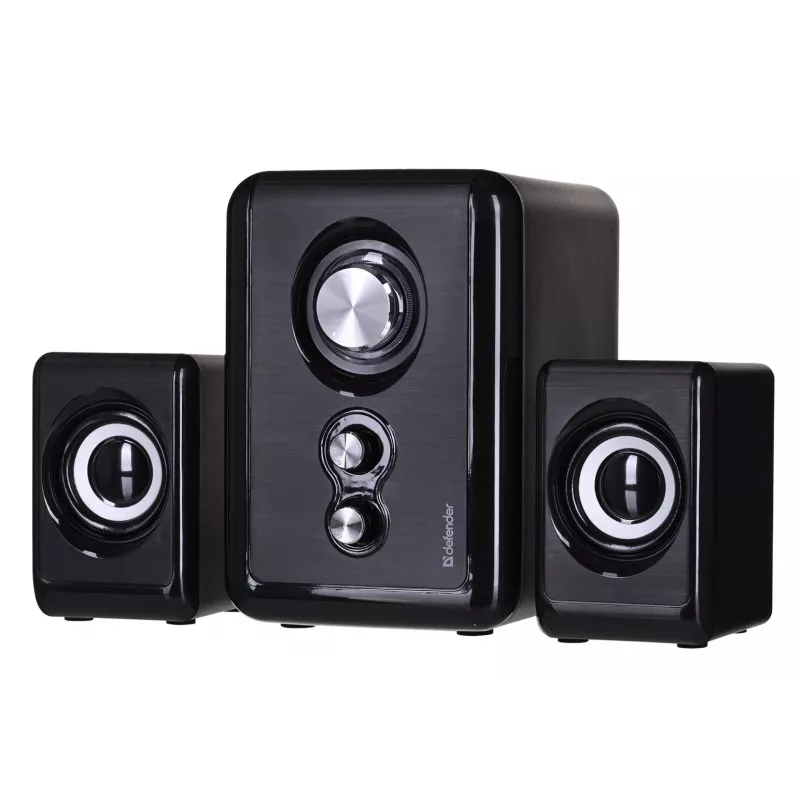 DEFENDER reproduktory V11 11 W káblové 2.1 stolové satelitné reproduktory, USB 5 V, čierne
