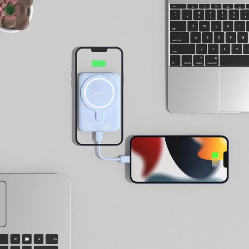 Prenosná powerbanka TECH-PROTECT PB10 LIFEMAG 5000mAh modrá