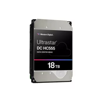 WD Ultrastar DC HC555 – pevný disk – dátové centrum – 18TB – interný – 3,5 (8,9 cm) – SAS 12Gb/s – 7200 rpm – vyrovnávacia pamäť: 512MB (0B47747)