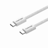 CANYON kábel OnWire 60MG C-C 60W magnetický pletený 1m biely