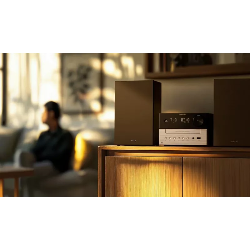 Philips TAM3205M2 domáci audio systém domáci audio mikrosystém 20 W čierny, strieborný