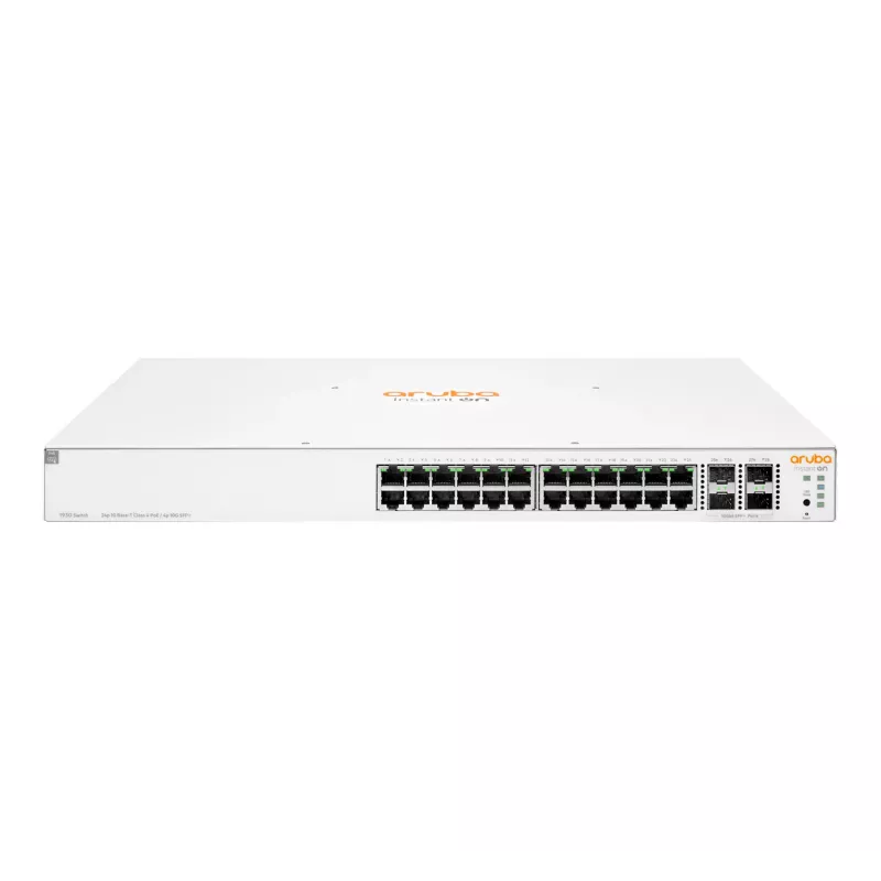 HPE Aruba Networking Instant On 1930 24G Class4 PoE 4SFP/SFP+ 370W Managed L2+ Gigabit Ethernet (10/100/1000) Power over Ethernet (PoE) 1U biela