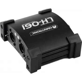 Pasívny DI box Omnitronic LH-061 PRO — 2-kanálový DI box pre symetrické výstupy