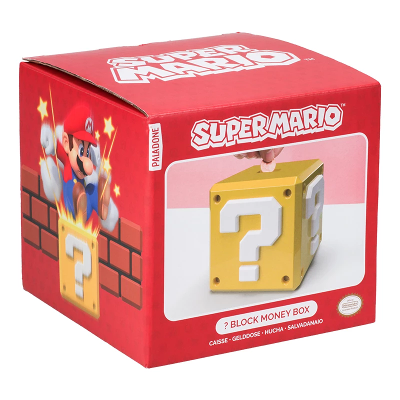 Pokladnička Paladone Super Mario dizajn otáznikového bloku
