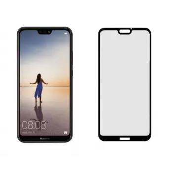 Tellur tvrdené sklo s plnou lepiacou vrstvou pre Huawei P20 Lite – kompatibilné s puzdrom, čierne