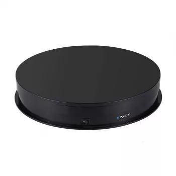 Puluz elektrický otočný tanier PU3049B 30 cm USB čierny – motorizovaný prezentačný tanier