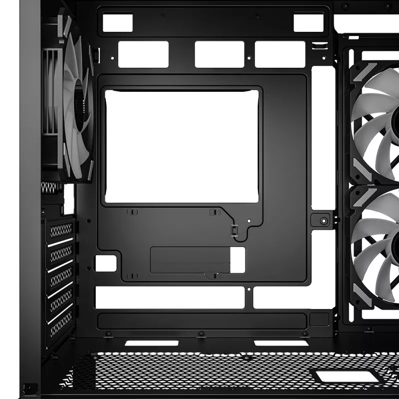 Sharkoon MK6 RGB Micro-ATX počítačová skriňa, čierna, tvrdené sklo