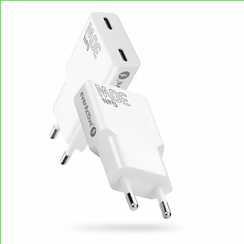 Napájací zdroj everActive SC-385Q Super slim QC 4 Fast Charging — USB rýchlonabíjačka, kompaktný dizajn