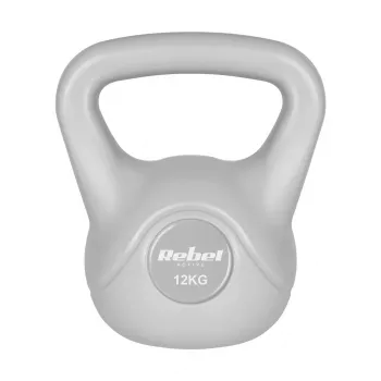 REBEL ACTIVE Kettlebell bituminózna sivá 12 kg