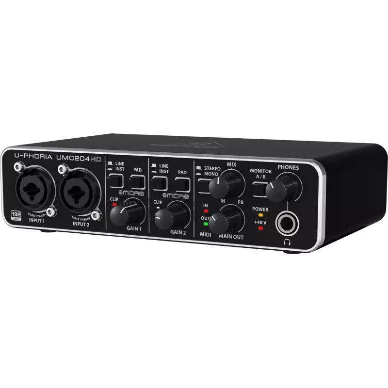 Behringer UMC204HD doplnkové hudobné vybavenie