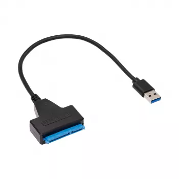 Akyga AK-CA-86 SATA na USB-A 3.0 adaptérový kábel pre 2,5-palcové disky, 0,3 m, čierna
