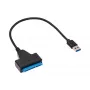 Akyga AK-CA-86 SATA na USB-A 3.0 adaptérový kábel pre 2,5-palcové disky, 0,3 m, čierna