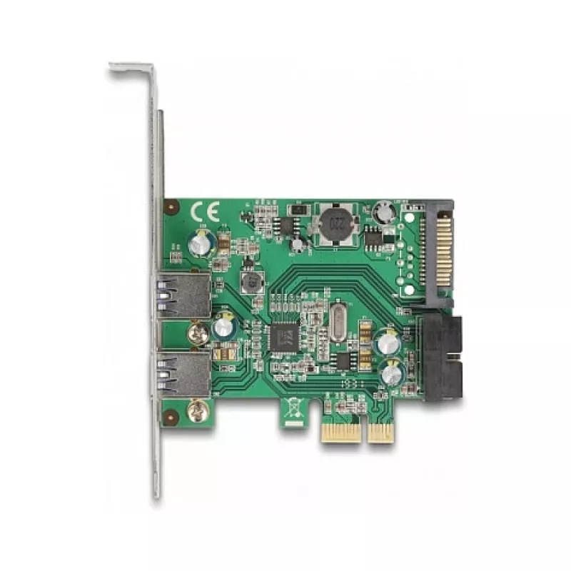 DeLOCK karta PCI Express x1 na 2 x USB 3.2 Gen 1 Type-A + 1 x interný 19-pinový header