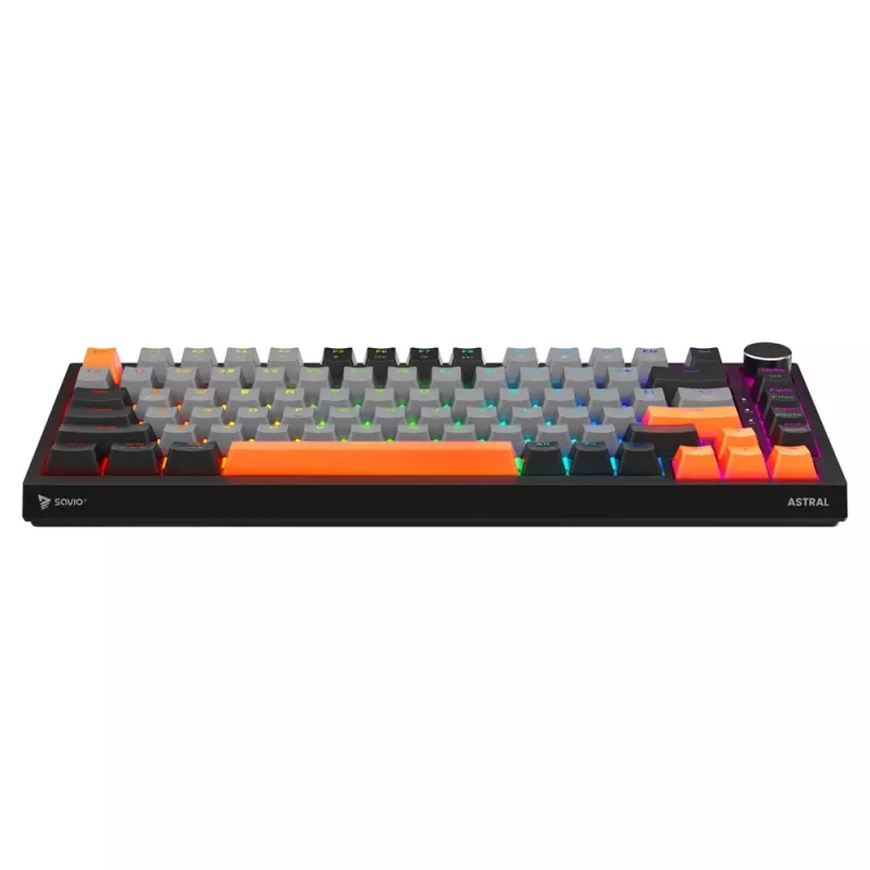 Savio ASTRAL BLACK JADE 3 COLOURS klávesnica Gaming USB QWERTY US International