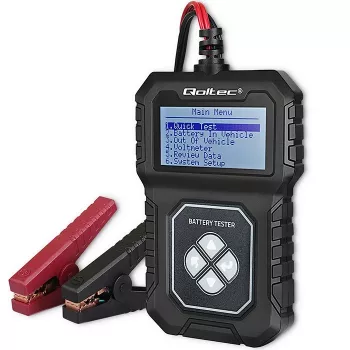 Qoltec digitálny tester batérií s LCD | Poľské menu | 12V | AGM | GEL | STD | 30-220AH