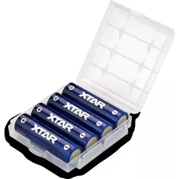 Nabíjateľná batéria AA (R06) XTAR 1,5V 2500mAh — balenie 4 ks s ochranou