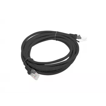 Sieťový kábel LANBERG PCU5-10CC-0300-BK U/UTP Cat5e, 3 m, čierny