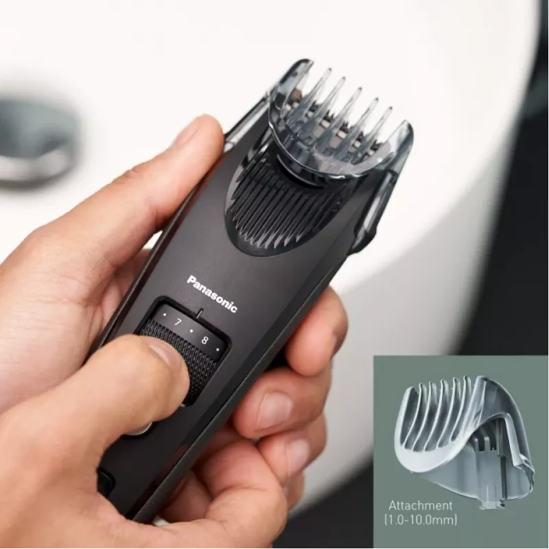 Strihač brady Panasonic ER-SB40-K803 — 0,5–10 mm, 19 stupňov, Li-Ion, bezdrôtový/zo siete, čierny