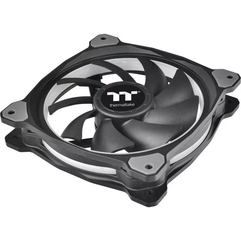 Ventilátor chladiča Thermaltake Riing Plus 14 LED RGB TT Premium Edition CL-F056-PL14SW-A, 140 mm, balenie 3 ks s ovládačom, čierny
