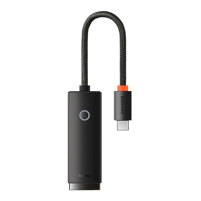 Sieťový adaptér Baseus Lite Series USB-C na RJ45 (čierny)