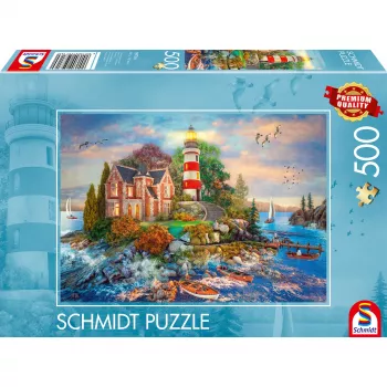 Leuchtturm am Felsen, puzzle 500 dielov