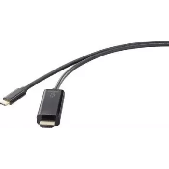 Renkforce RF-4531590 káblový adaptér USB-C HDMI čierny (RF-4531590)