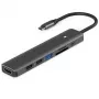 Adaptér USB Type-C - HDMI, 3x USB Type-A, SD, TF, USB Type-C PD100W