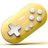 Bezdrôtový herný ovládač 8BitDo Zero 2 žltý — Bluetooth, kompaktná vrecková veľkosť, RET00221