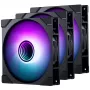 PHANTEKS M25 Gen2 PWM D-RGB 140 mm ventilátor 3-balík, čierny