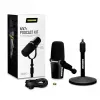 Shure MV7+-K-BNDL - mikrofón pre rečníkov/spev s XLR/USB-C konektorom, čierny + stojan na stôl GATOR