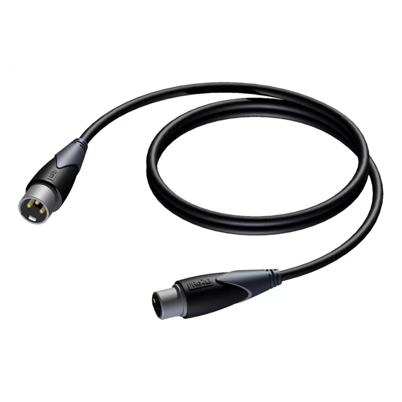 XLR samec na XLR samica kábel Procab 10 m — symetrické audio prepojenie, Procab 1KPCL114