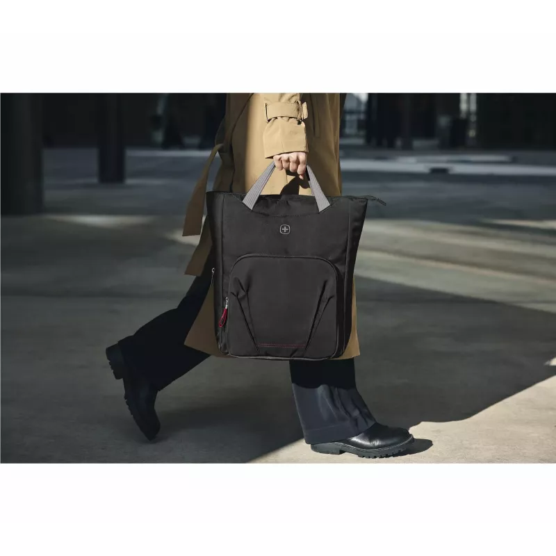 Dámska taška Wenger SwissGear Motion Vertical Tote 39,6 cm 15,6 palca čierna