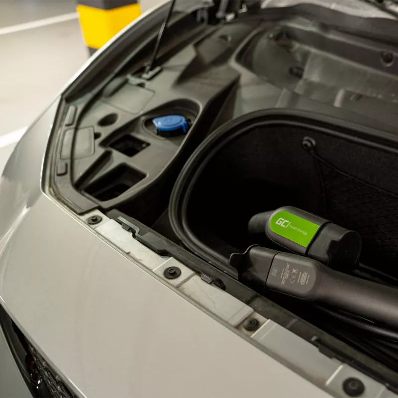 Nabíjací kábel pre elektrické vozidlá Green Cell EV13 čierny Typ 2 5m
