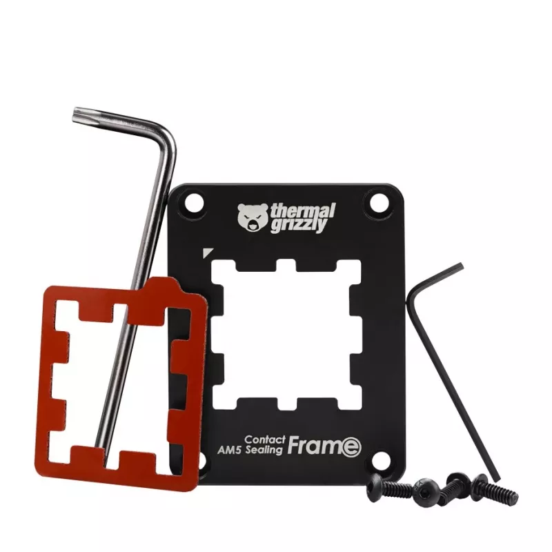 Frame-Upgrade-Kit Thermal Grizzly TG-CSF-AM5 hliník čierny