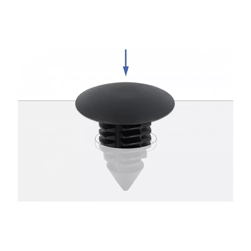 Vianočný klip DeLOCK 60187 čierny nylon 15 mm 14,5 mm 10 ks