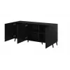 Cama Meble NOVA komoda 155x40x72 cm, čierna matná