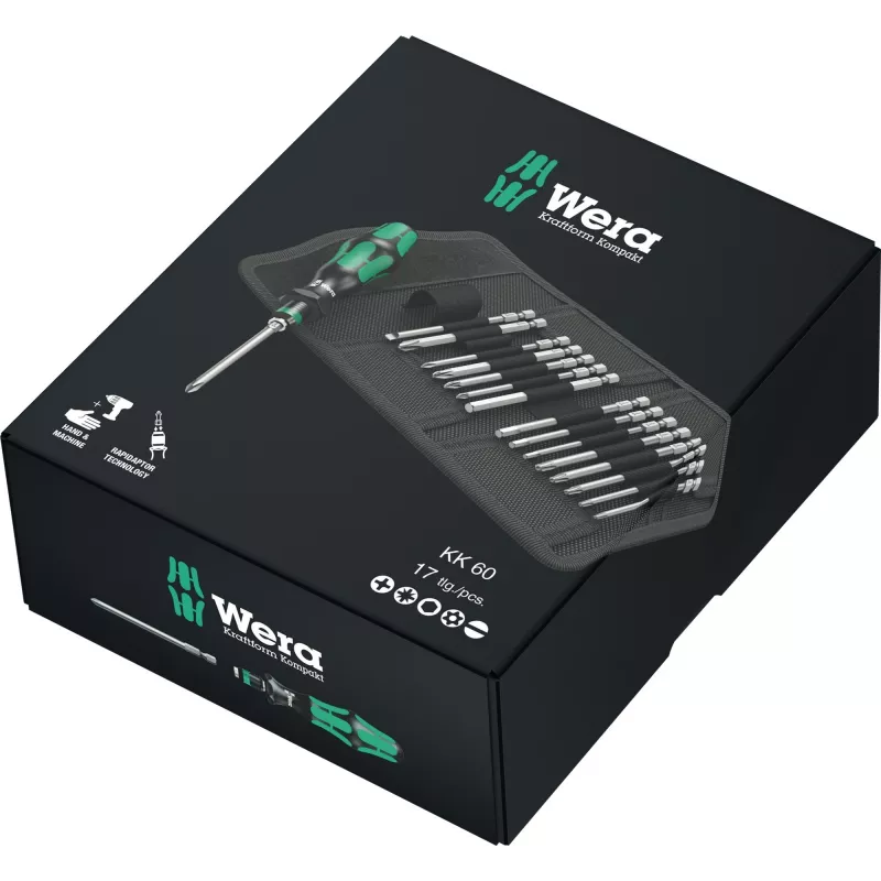 Kombinovaný skrutkovač Wera Kraftform Kompakt 60 sada