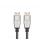 DisplayPort kábel LANBERG CA-DPDP-20CU-0010-BK — DisplayPort na DisplayPort, 1 m, čierny/strieborný