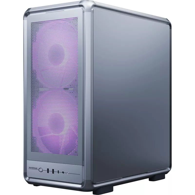 Cooler Master MasterFrame 500 Mesh ARGB PC skriňa Midi Tower, strieborná, tvrdené sklo