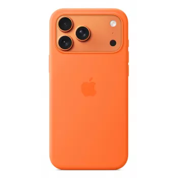 Apple iPhone 17 Pro Max silikónové puzdro s MagSafe oranžové