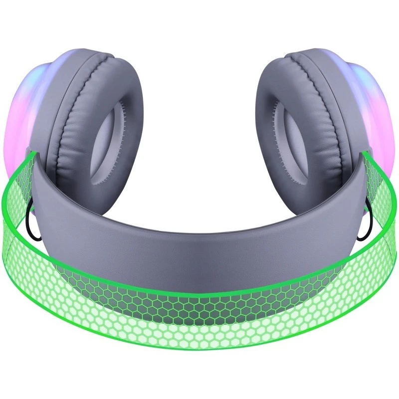 Defender FreeMotion B651 63651 bezdrôtové slúchadlá na uši, Bluetooth 5.3, RGB podsvietenie, 20–20000 Hz, 105 dB, USB-C, AUX, biele