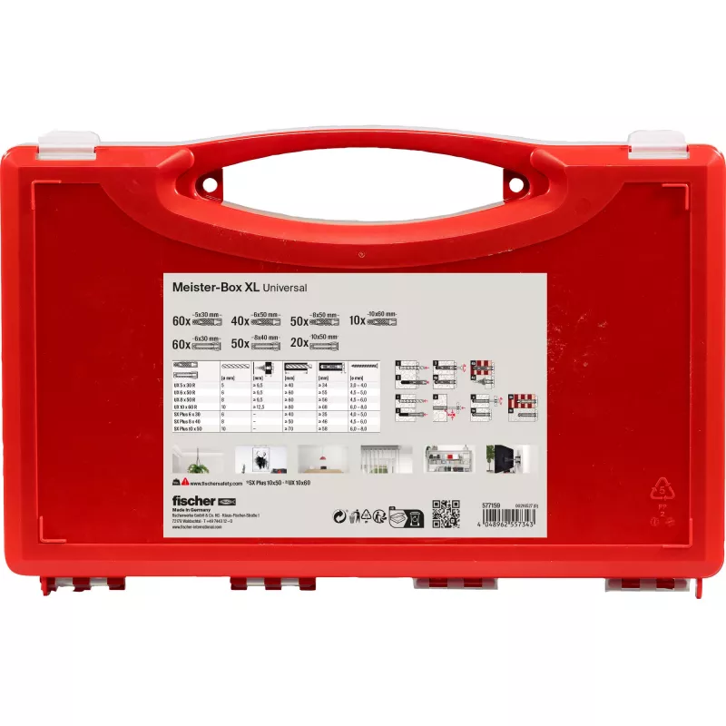 fischer 577159 Meister-Box XL, box so sortimentom hmoždiniek 290 kusov (577159)