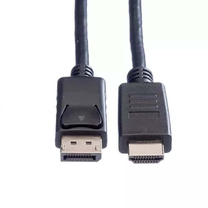 ROLINE - adaptérový kábel - DisplayPort samec na HDMI samec - 4.5 m - tienený - čierny (11.04.5783)