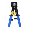 Krimpovacie kliešte Alantec NI040 pre RJ-45 konektory, oceľová konštrukcia, plastové rukoväte, čierna/modrá