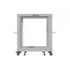 19-palcový otvorený rack LANBERG 12U, nastaviteľná hĺbka 600-1100 mm, sivý