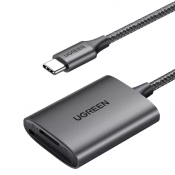 Čítačka kariet UGREEN CM401 USB-C 5 Gb/s, hliníkové puzdro, MMCmicro, USB 3.2 Gen 1 Type-C